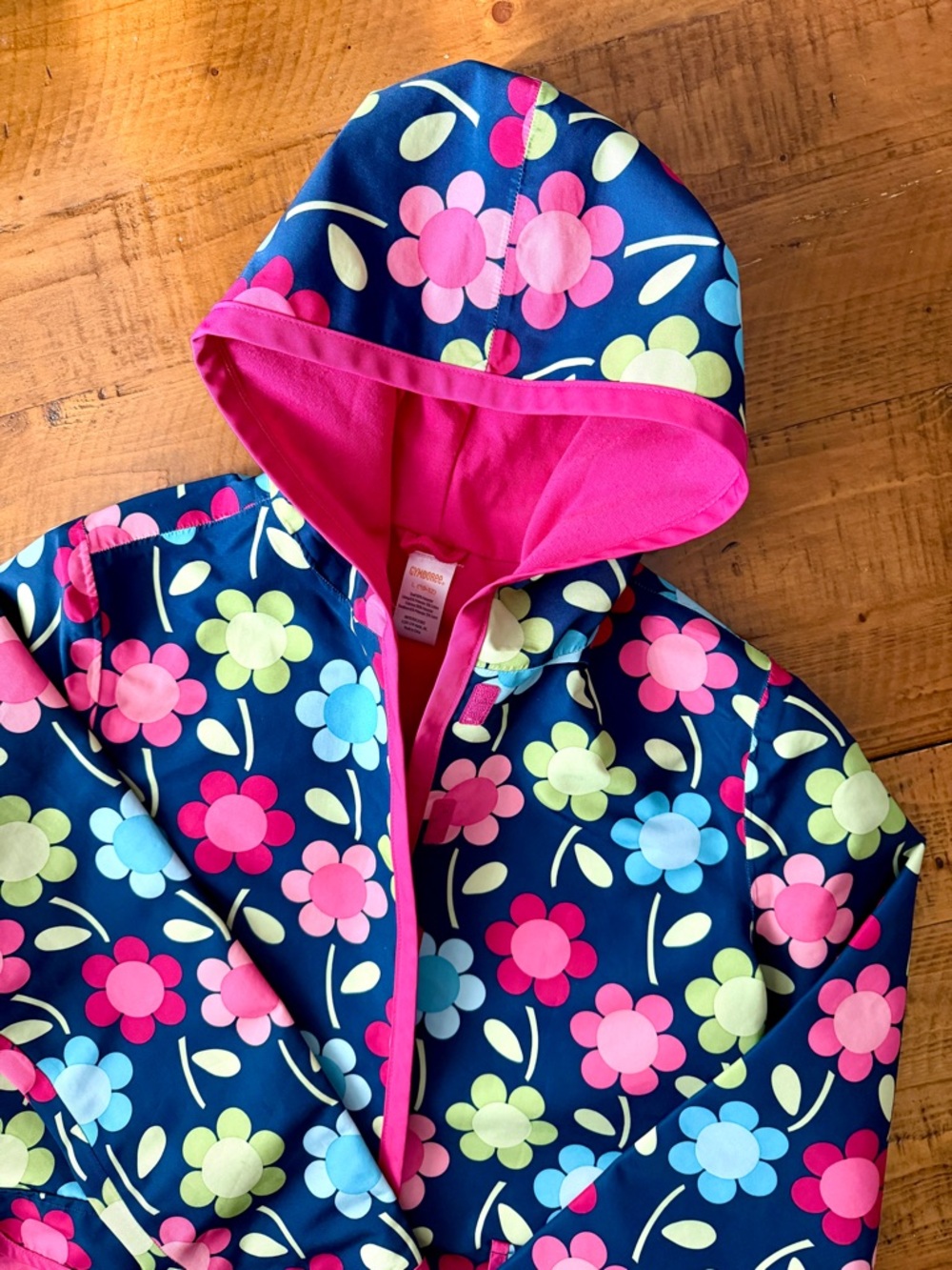 Gymboree Girls Raincoat with beautiful flower pattern - Picture 12 of 13